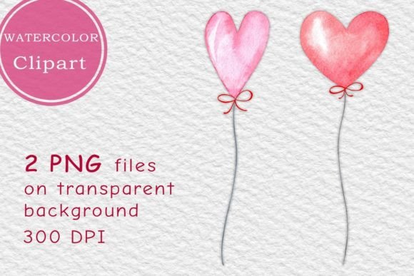 Discover the Magic of Pink Balloons Watercolor Clipart PNG for Creative Projects