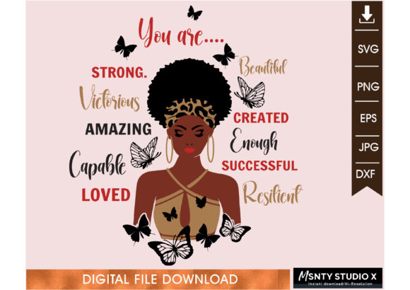 Empowering Identity Through Black Women SVG and Black Girl SVG