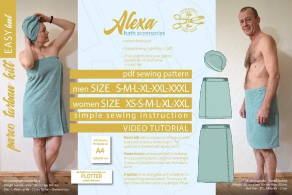 Family Sauna Accessories Pattern Alexa: A Versatile Sewing Resource for Functional and Stylish Outfits