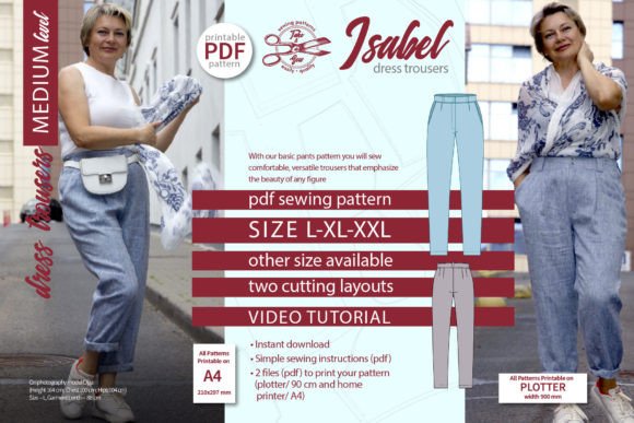 Linen Trousers Sewing Pattern Isabel: A Timeless Design for Contemporary Sewists