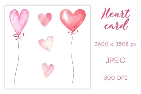Pink Balloons and Hearts