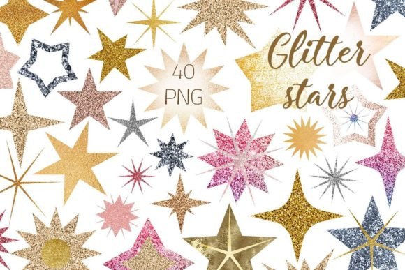 Star Glitter Collection. PNG Clipart: A Versatile Resource for Designers and Creators