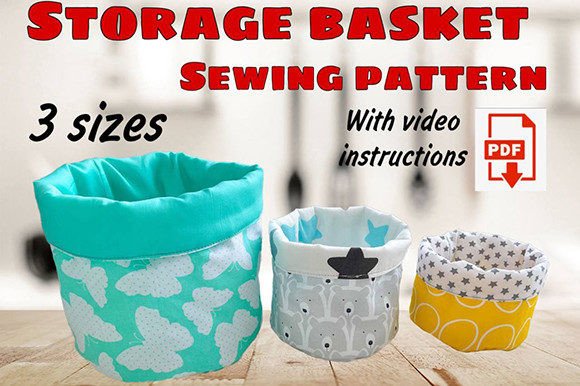 Storage Basket Sewing Pattern