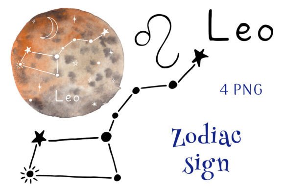 Zodiac Sign Leo. PNG Clipart: A Creative Resource for Astrology Enthusiasts